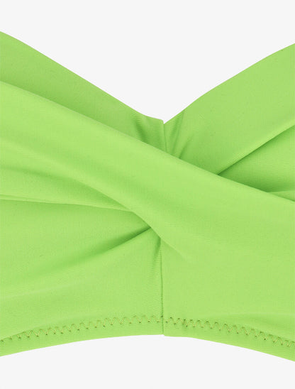 Maillot de bain 2 pièces torsadé - Vert pomme - 3