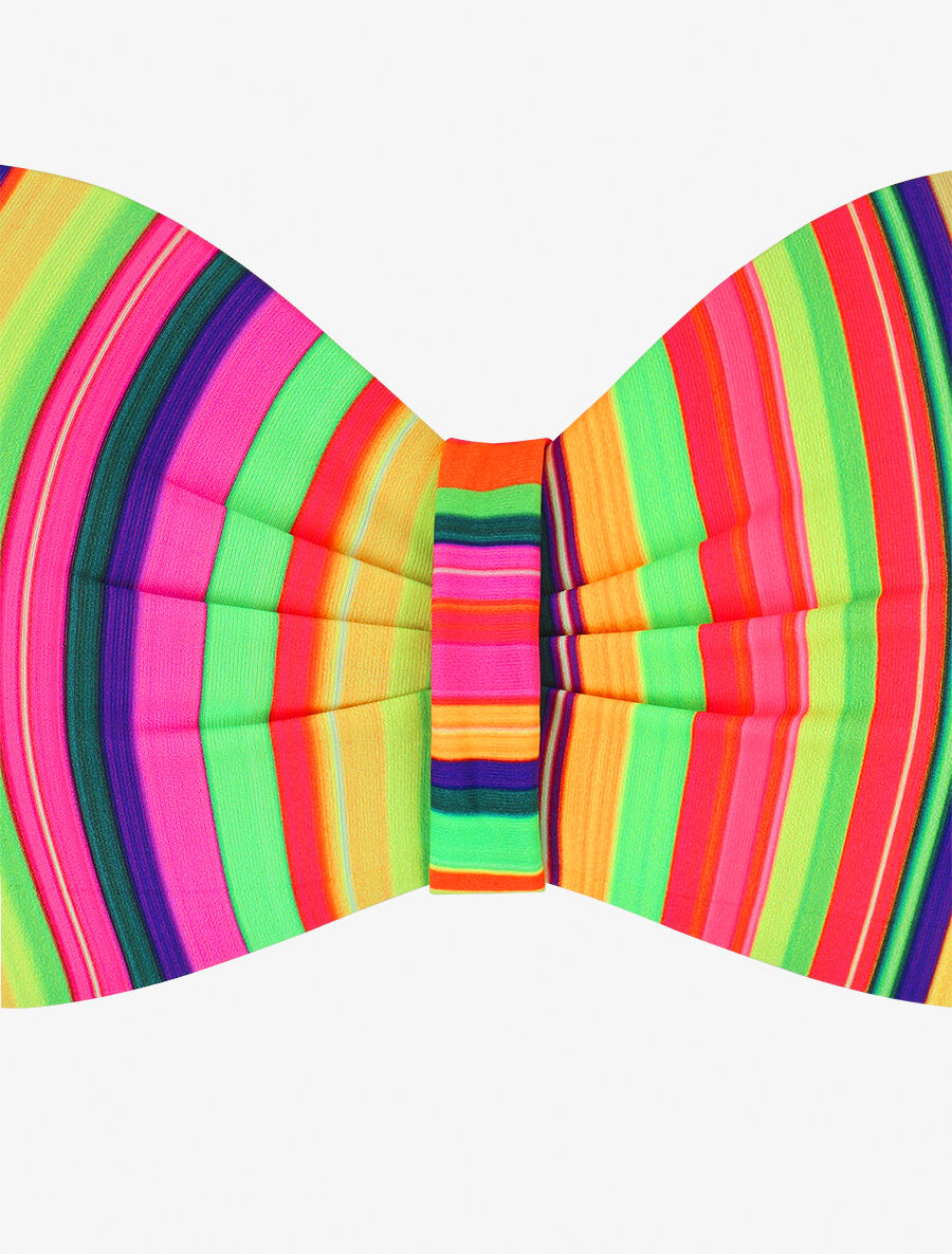 Bikini à imprimé rayures - Rose - 3