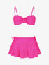Ensemble de maillot de bain uni - Fushia - 5