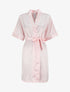 Kimono satiné manches courtes - Rose pastel - 1