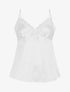 Ensemble caraco et short de pyjama satiné - Blanc - 6
