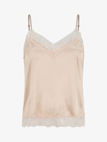 Ensemble caraco et short de pyjama à dentelle - Beige rosé - 6