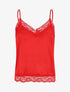 Ensemble caraco et short de pyjama à dentelle - Rouge - 6