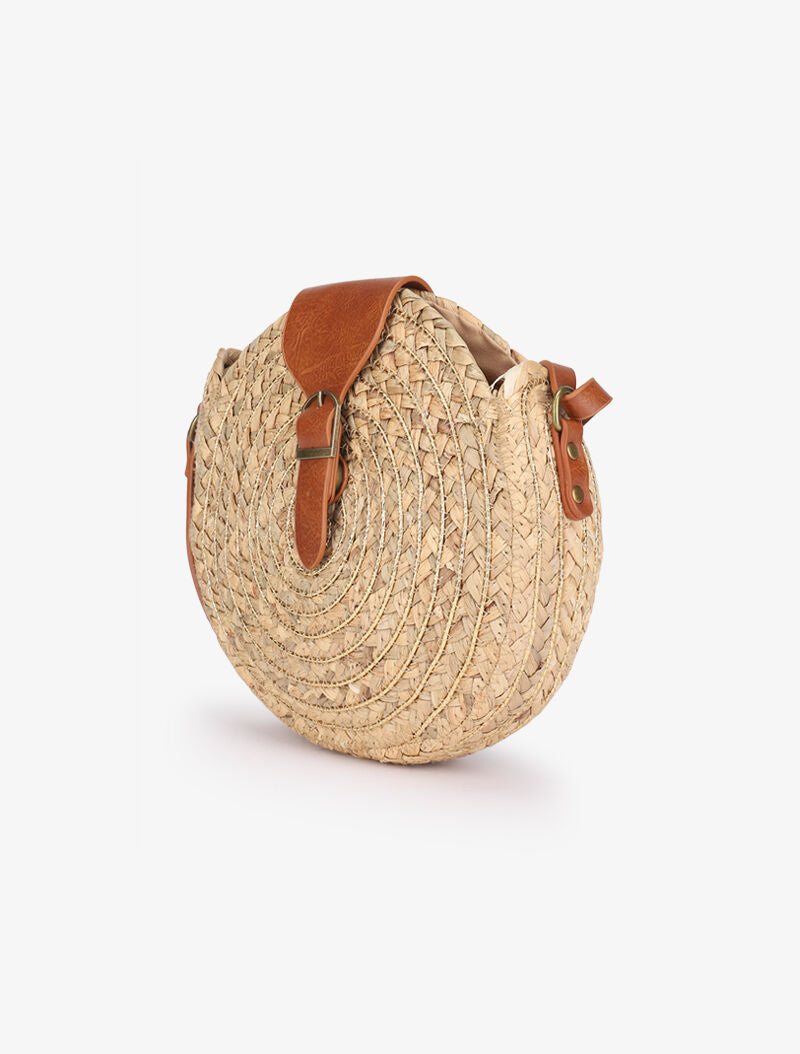 Sac besace Josiane - Beige/or - 2