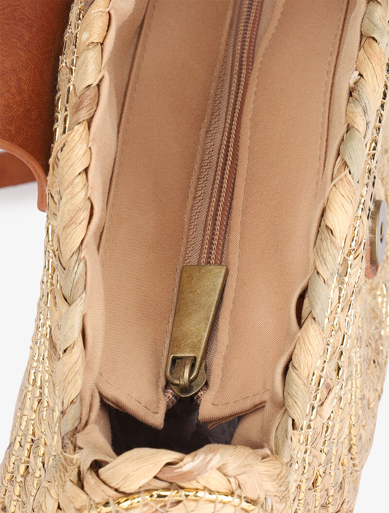 Sac besace Josiane - Beige/or - 4
